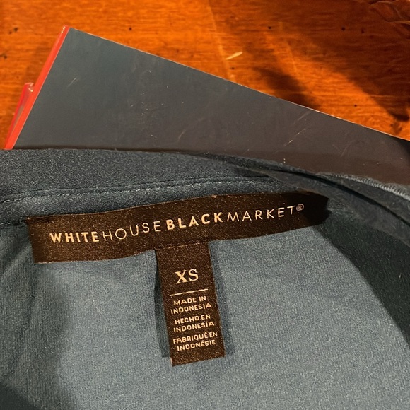 White House Black Market long sleeve tee jewel blue XS - Picture 4 of 4